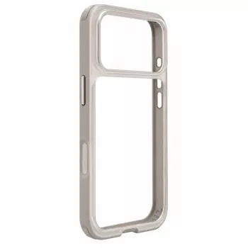 Evelatus Apple iPhone 17 Pro LiveCase hybride hoes standaard PC+TPU zilver