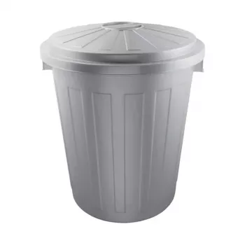 keeeper Mats Maxi afvalcontainer 50L, Ø50 x 55 cm, zilver