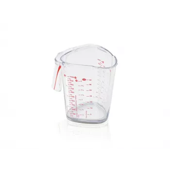 LEIFHEIT maatbeker 1L, transparant, SAN-kunststof, ml/L/gram-schalen, vaatwasmachinebestendig