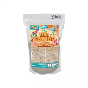 TUBAN Tubi Naturel zand doypack 2,5 kg – badzand & graafzand voor kleine huisdieren