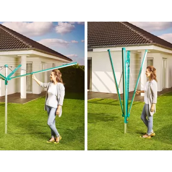 LEIFHEIT wasmolen Linomatic 600 Deluxe met afdekking