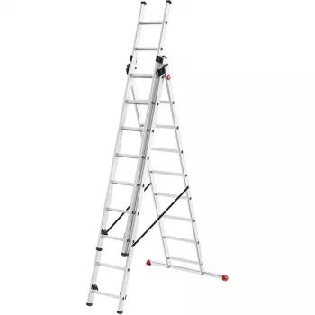 HAILO ProfiStep Combi ladder aluminium 3x9 sporten