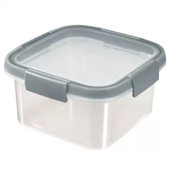 CURVER Smart Eco Fresh vierkante bewaardoos 0,9L transparant met groen deksel