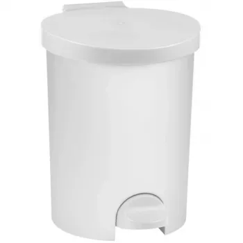 CURVER Deco pedaalemmer 15L wit met uitneembare binnenemmer