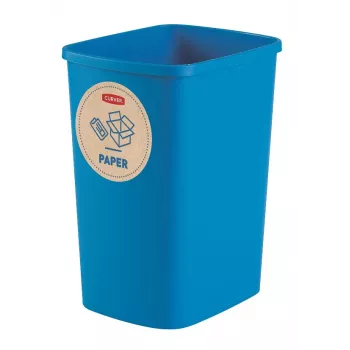 Curver Deco Flip Bin recyclingemmer set 3x10L blauw groen geel