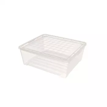 CURVER textielbox met deksel, 10L, transparant, 34,2 x 29,7 x 12,5 cm