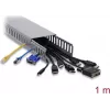 Delock 22141 draadgoot 100 x 50 mm, 1 m, grijs, gesleufd, PVC, UL94 V-0
