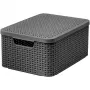 Curver Style M opbergbox met deksel, 21,5L, donkergrijs, 39,3x29,3x18,7cm