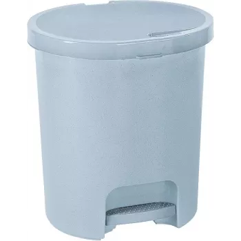 Curver pedaalemmer 25L rond grijs met soft-close-deksel