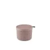 CURVER Jute ronde opbergmand met deksel 2L roze 17x13cm