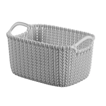 CURVER mand Knit XS rechthoekig 3L lichtgrijs 25x18x14cm