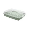 Curver rechthoekige taarttransportbox 45x29,5x11,1 cm groen