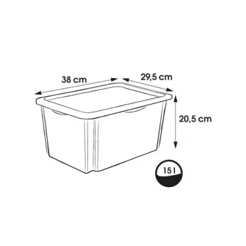 KEEEPER opbergbox met deksel 15L Karolina Paw Patrol 38x29,5x20,5 cm lichtblauw