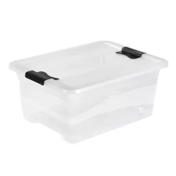 keeeper Crystalbox Cornelia bewaardoos met deksel, 12 L, transparant, 39,5 x 29,5 x 17,5 cm