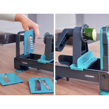 LEIFHEIT Table Scroll Cutter wandgemonteerde folie- en vershoudfoliedispenser, wit