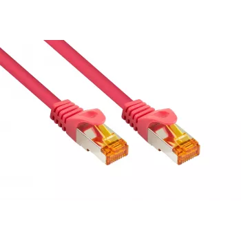 KABELMEISTER Cat.7 S/FTP patchkabel RJ45, TPE-mantel, halogeenvrij, magenta, 1,5 m