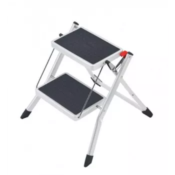 HAILO opvouwbare trap MK60 StandardLine staal 2 treden wit