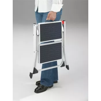 HAILO opvouwbare trap MK60 StandardLine staal 2 treden wit