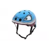 Hornit Shark kinderfietshelm met LED-licht, blauw/grijs, 48-53 cm