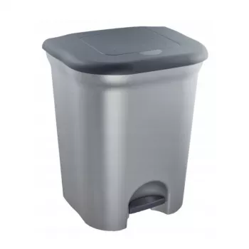 KEEEPER Torge pedaalemmer voor afvalscheiding 2x11L licht zilver
