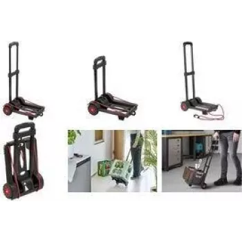 keeeper Easy-Fold transportwagen Mick, 50 kg draagvermogen, 34 x 24,5 x 93,5 cm, zwart