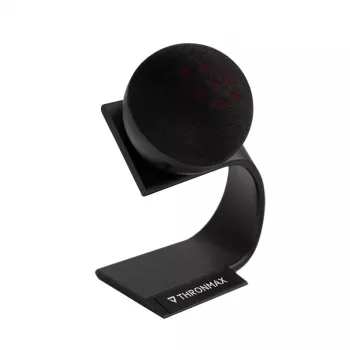 THRONMAX Fireball dynamische USB-podcastmicrofoon, nier, 48 kHz/16-bit, met hoofdtelefoonmonitoring, zwart