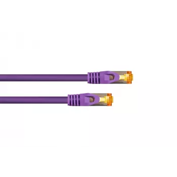 KABELMEISTER RJ45 patchkabel Cat.7 S/FTP, 10m, paars, TPE halogeenvrij, 10GbE 600MHz