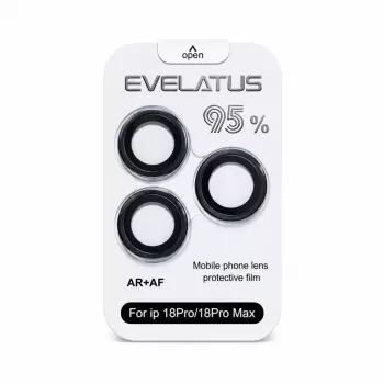 Evelatus Apple iPhone 18 Pro / 18 Pro Max cameraobjectief-beschermglas Armor Black
