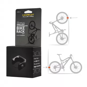 HORNIT CLUG PRO MTB XL fiets muurhouder clip zwart 7764XCP