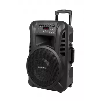 KRUGER & MATZ KM1712 40W actieve luidspreker met 2 UHF-draadloze microfoons, Bluetooth, USB, SD, FM-radio