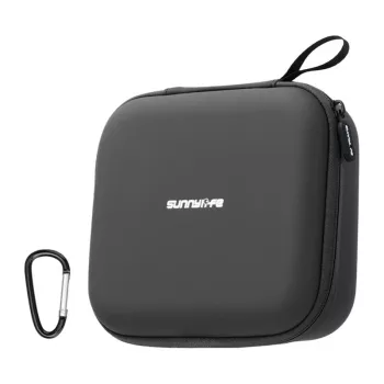 Sunnylife NE2-B122-D leren hoes met mesh-zakje voor DJI Neo 2, zwart