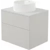 DEANTE wand-wasbakonderkast met graniet-composiet wasbak 360 mm wit/antraciet
