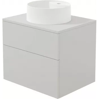 DEANTE wand-wasbakonderkast met graniet-composiet wasbak 360 mm wit/antraciet