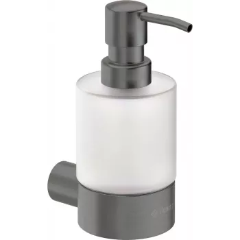 DEANTE ADR_D421 wandgemonteerde handmatige vloeibare-zeepdispenser, 1L, wit ABS-kunststof, slot, transparant venster
