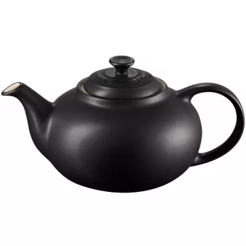 Le Creuset steengoed theepot 1,3L zwart