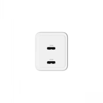GRATEQ OLOS 65W GaN dual USB-C PD PPS wandlader