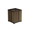 KETER bloempot Deco Square Tall Planter walnoot