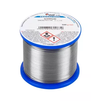CYNEL LEC-LUT0108-500 tin-lood soldeerdraad 1,2mm 500g Sn60Pb40 met harskern