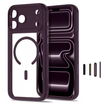 TECH-PROTECT MAGPEAK MAGSAFE CC IPHONE 17 PRO MAX / 18 PRO MAX DONKERKERS/TRANSPARANT
