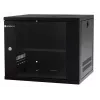 EMITER EM/SH02B5409-08 19 inch 9U wandmontage-netwerkkast, glazen deur, 550x450x455 mm, zwart