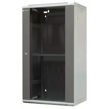 EMITER EM/AP6422 22U wandmontage rack-behuizing 600x450x1083mm met glazen voordeur