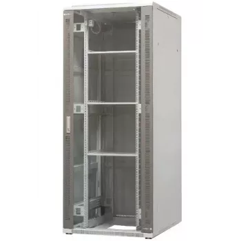 EMITER EM/SH05D-8042 vrijstaande serverkast 42U 800x1000x1980mm zwarte glazen/stalen deur