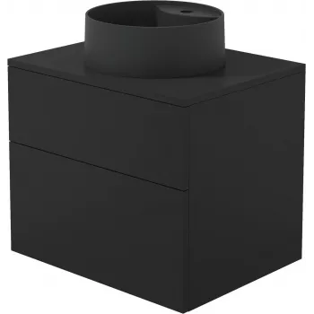 DEANTE SDNB6SNU4B wandgemonteerd wastafelonderkast met geïntegreerde granieten wasbak 360 mm wit