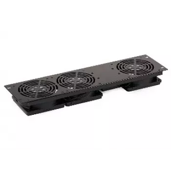 SIGNAL A19-3W 19-inch 1U rackmontage ventilatorpaneel met 3 ventilatoren, 230V, zwart