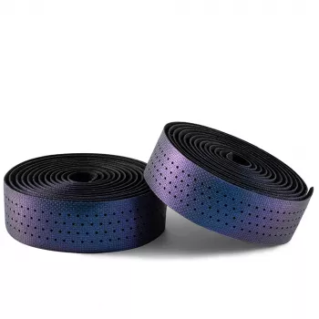 ROCKBROS siliconen stuurpenband geperforeerd met chameleoneffect - paars