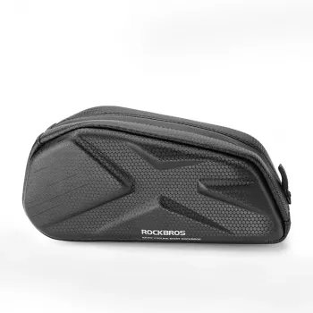 Rockbros fietstas, versterkt, voor frame, voor bovenbuis 1,4 l – zwart