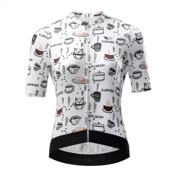 Dames fietsshirt Rockbros 15110005004 korte mouw M - wit