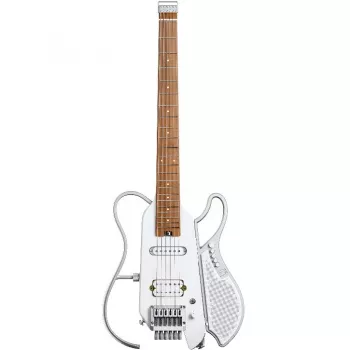 DONNER-HUSH-X-LIVE-WHITE - Elektrische gitaar met ingebouwde luidspreker