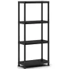 KETER 4-niveau Stelling Shelf 60 met 4 planken 60x30x135cm zwart