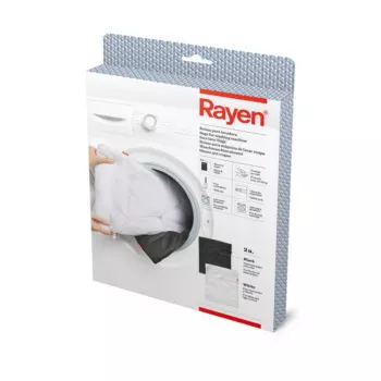 RAYEN Waszakken-set 2 stuks 50x40cm zwart/wit